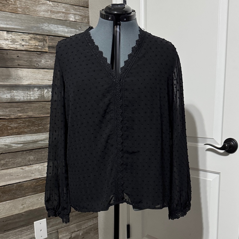 Elegant Black Women's Top